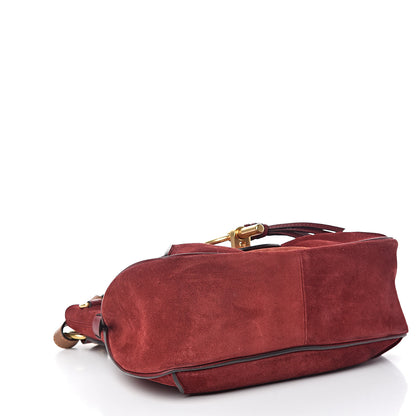 Chloe Suede Small Lexa Shoulder Bag Sienna Red 4 of 17
