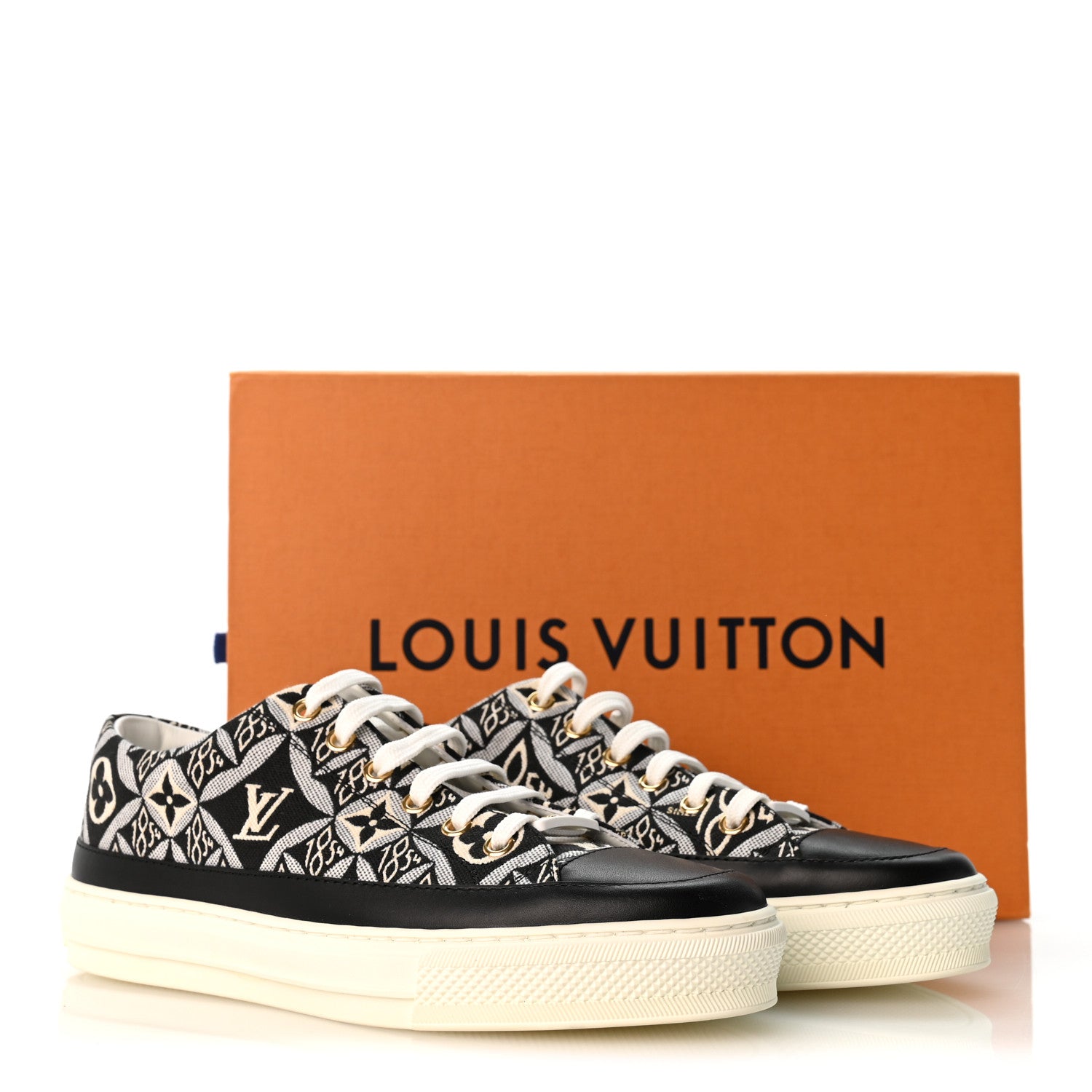 Louis Vuitton Jacquard Since 1854 Stellar Sneakers 37 Black 9 of 9