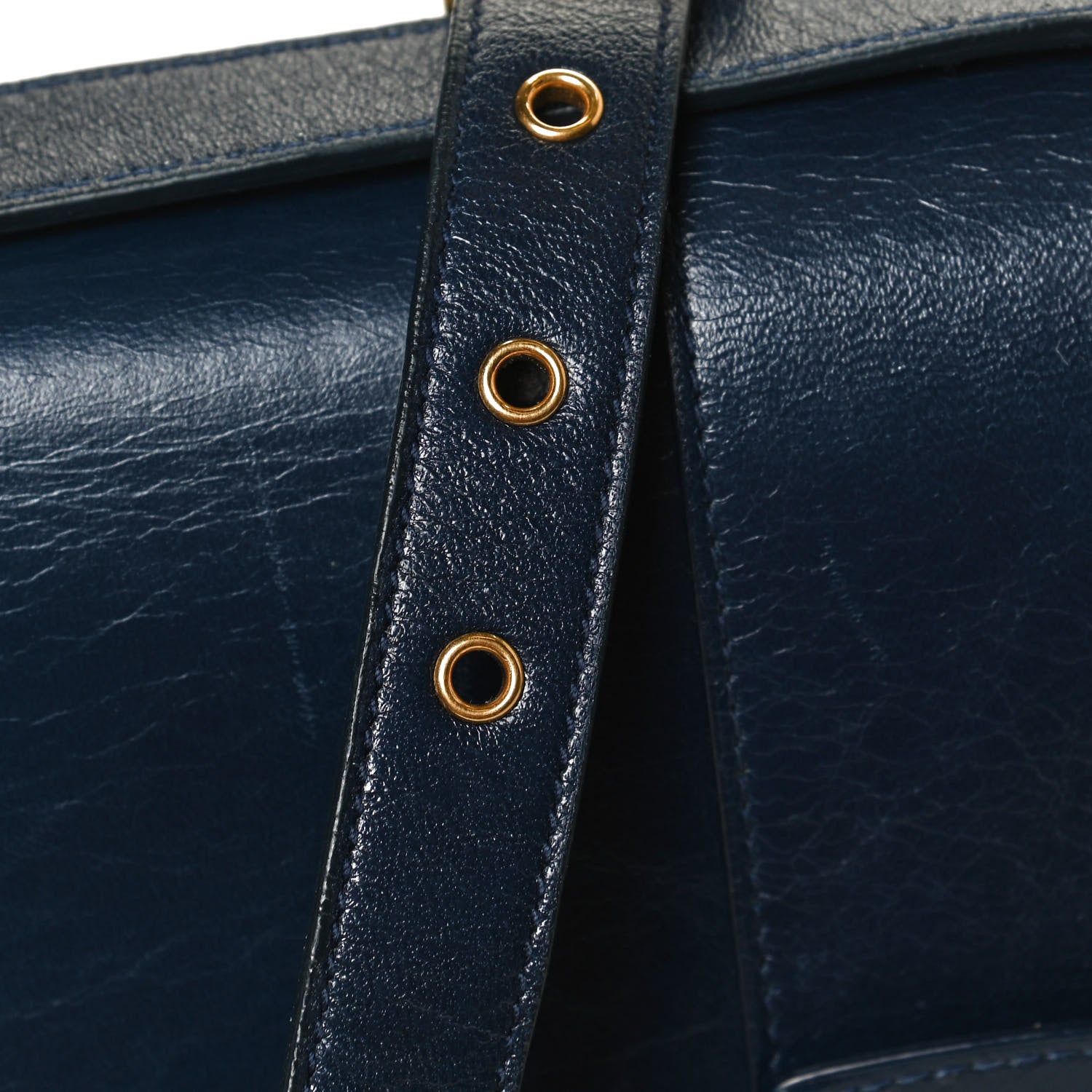 Christian Dior Shiny Crinkled Lambskin 30 Montaigne Flap Bag Indigo 11 of 12