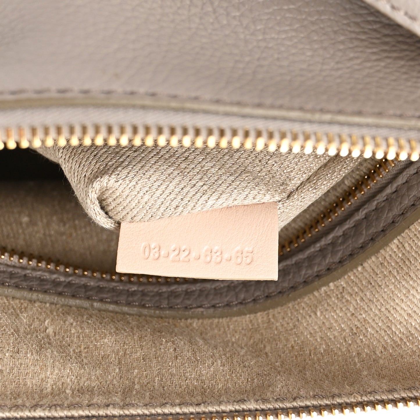 Calfskin Small Marcie Satchel Cashmere Grey