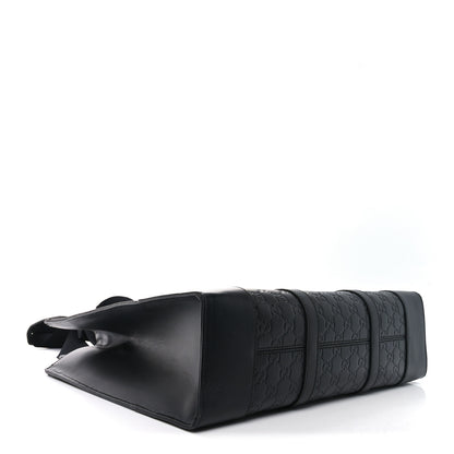 Gucci Guccissima Signature Briefcase Black 4 of 11