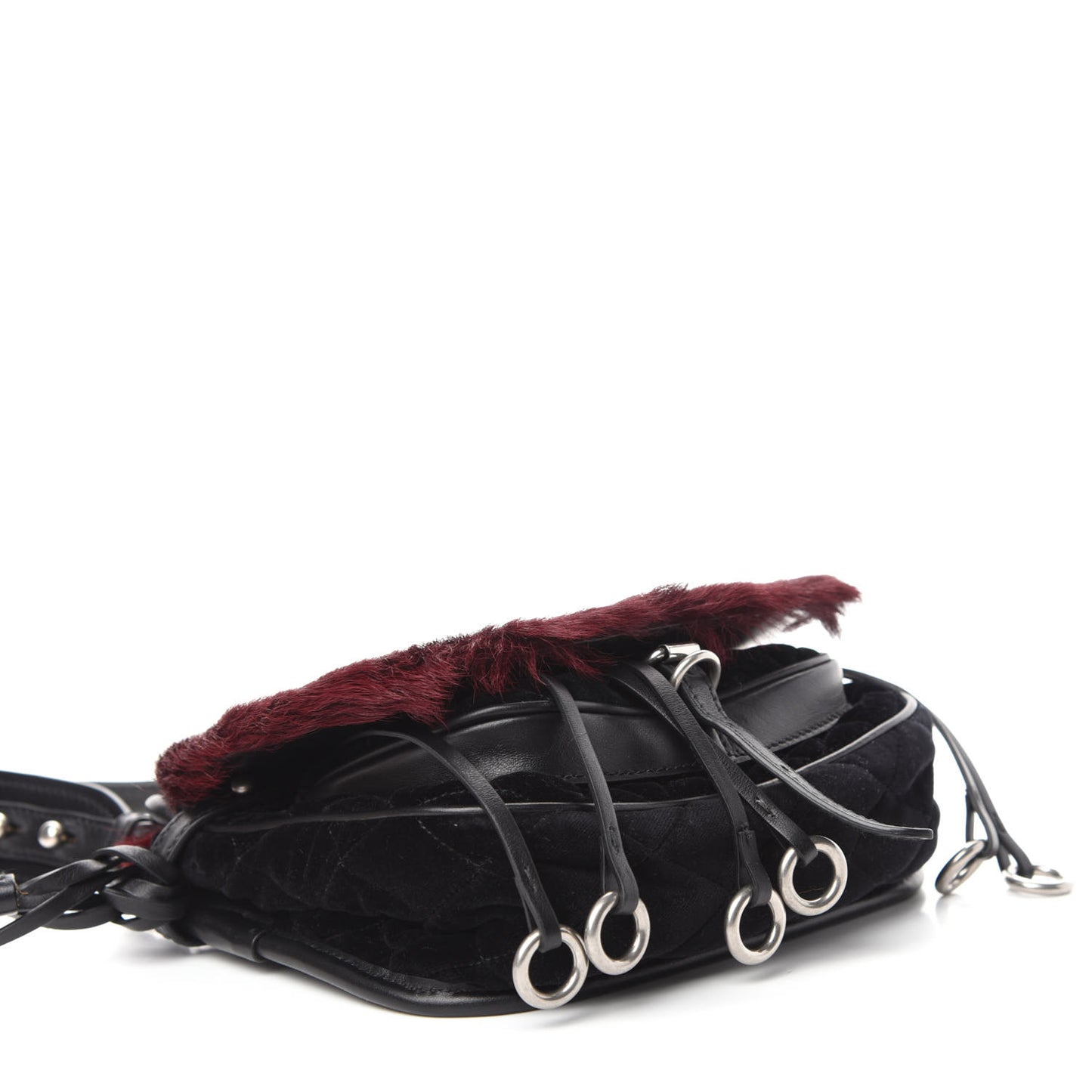 Cavallino Velluto Corsaire Antic Crossbody Bag Granato Black