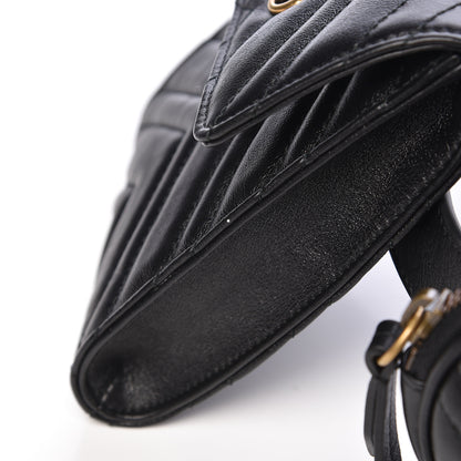 Gucci Calfskin Matelasse GG Marmont 2.0 Multi Belt Bag 85 34 Black 10 of 13