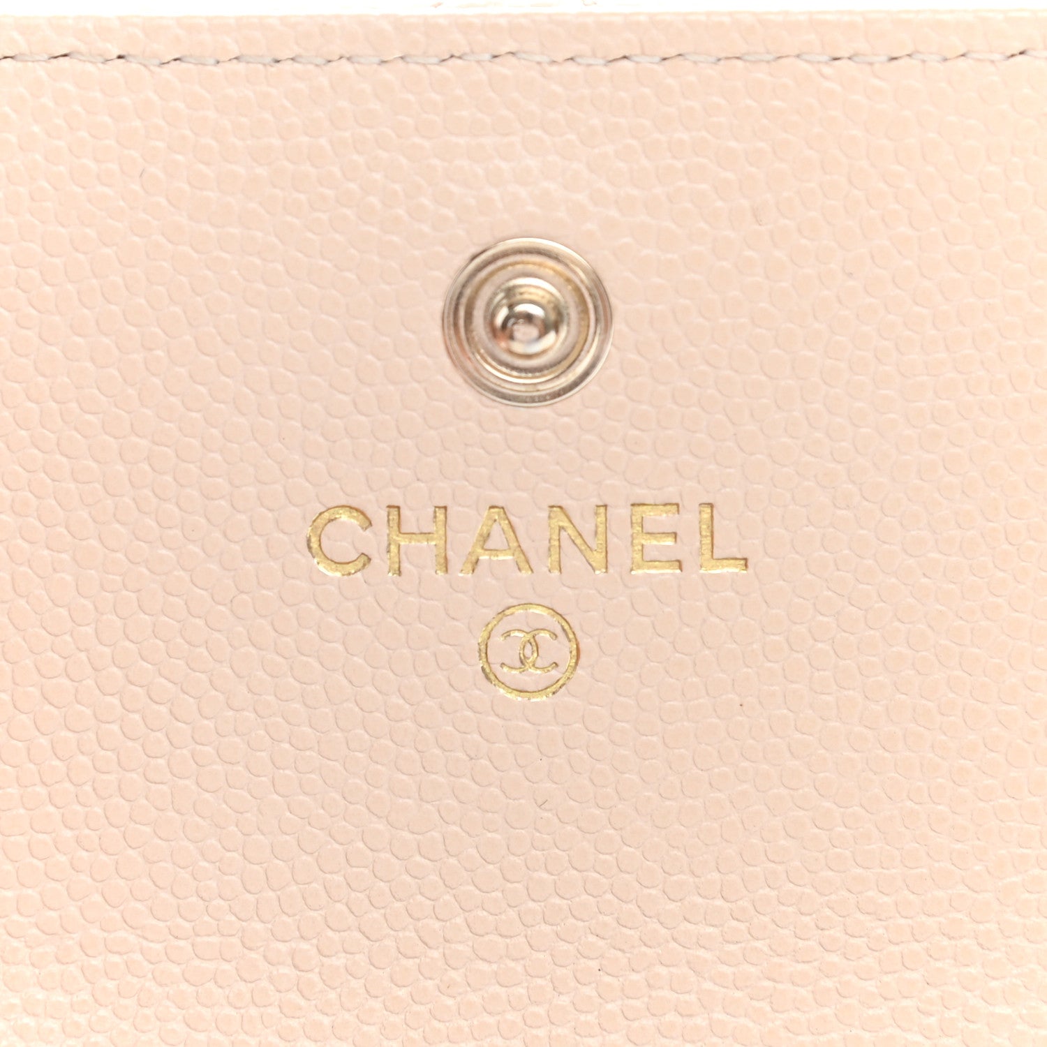 Chanel Caviar Pearl Quilted Coco Candy Flap Card Holder Beige 7 of 10