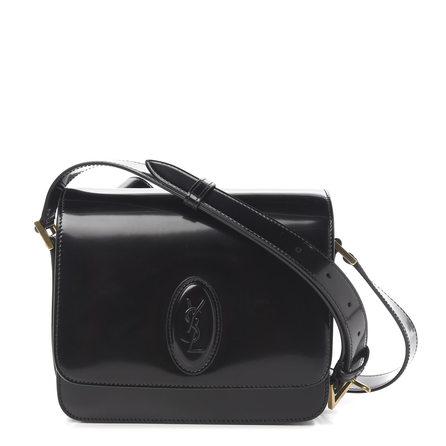 Saint Laurent Patent Calfskin Le 61 Shoulder Bag Black 1 of 8