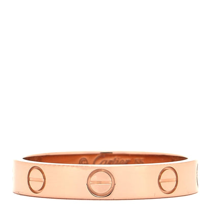 Cartier 18K Pink Gold 3.5mm LOVE Wedding Band Ring 55 7.25 1 of 5