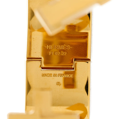 Hermes Enamel Wide Clic Clac H Bracelet GM White 4 of 4