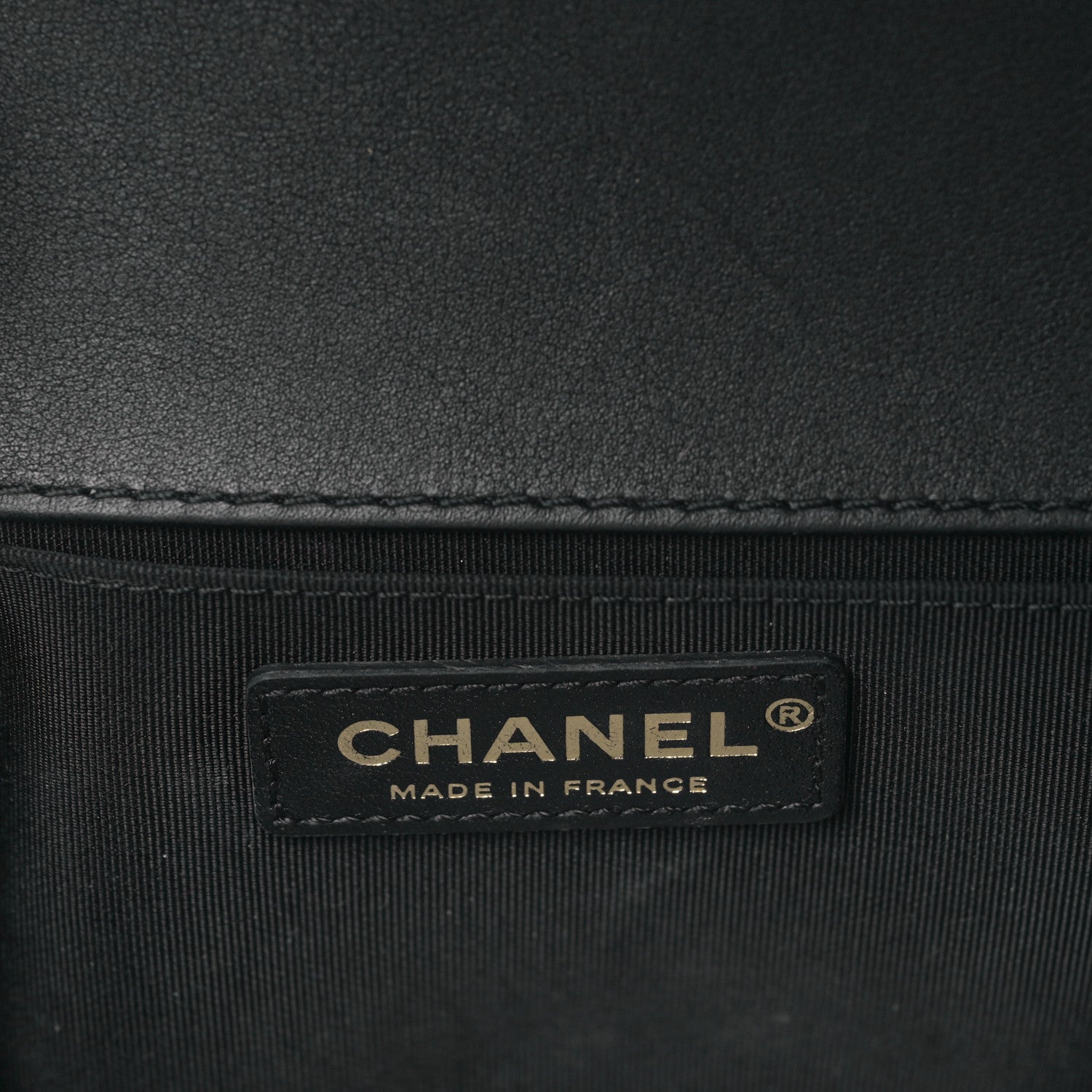 Chanel Calfskin Quilted Medium Boy Top Handle Flap Black 6 of 9