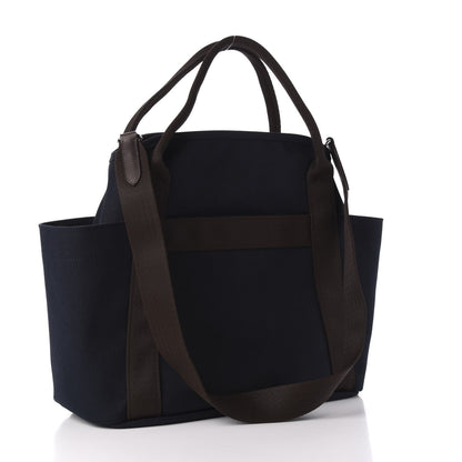 Hermes Toile Sac De Pansage Groom Bleu Navy Feu 3 of 11