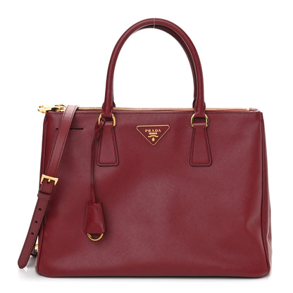 Prada Saffiano Lux Medium Tote Cerise 1 of 13