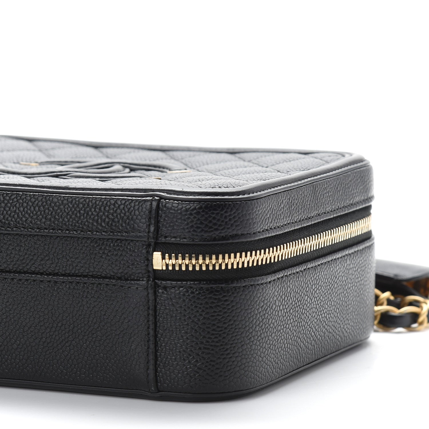 Chanel Caviar Quilted Medium CC Filigree Vanity Case Black 8 of 8