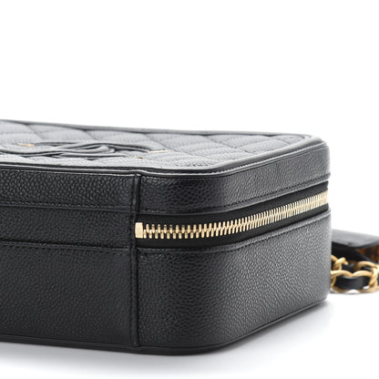Chanel Caviar Quilted Medium CC Filigree Vanity Case Black 8 of 8