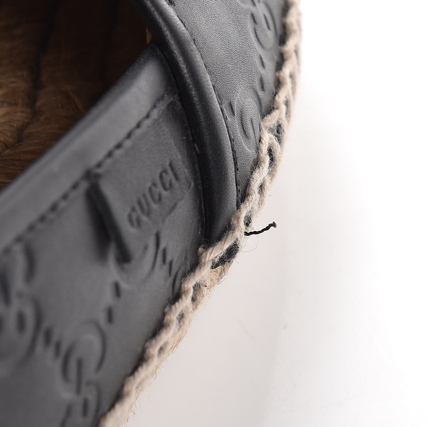 Gucci Guccissima Signature Espadrilles 36.5 Black 9 of 10