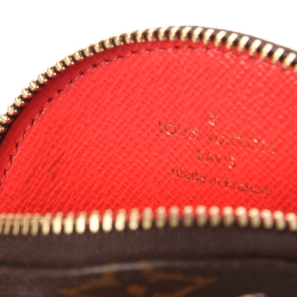 Louis Vuitton Monogram 2016 Christmas Animation Round Coin Purse Rouge 7 of 8