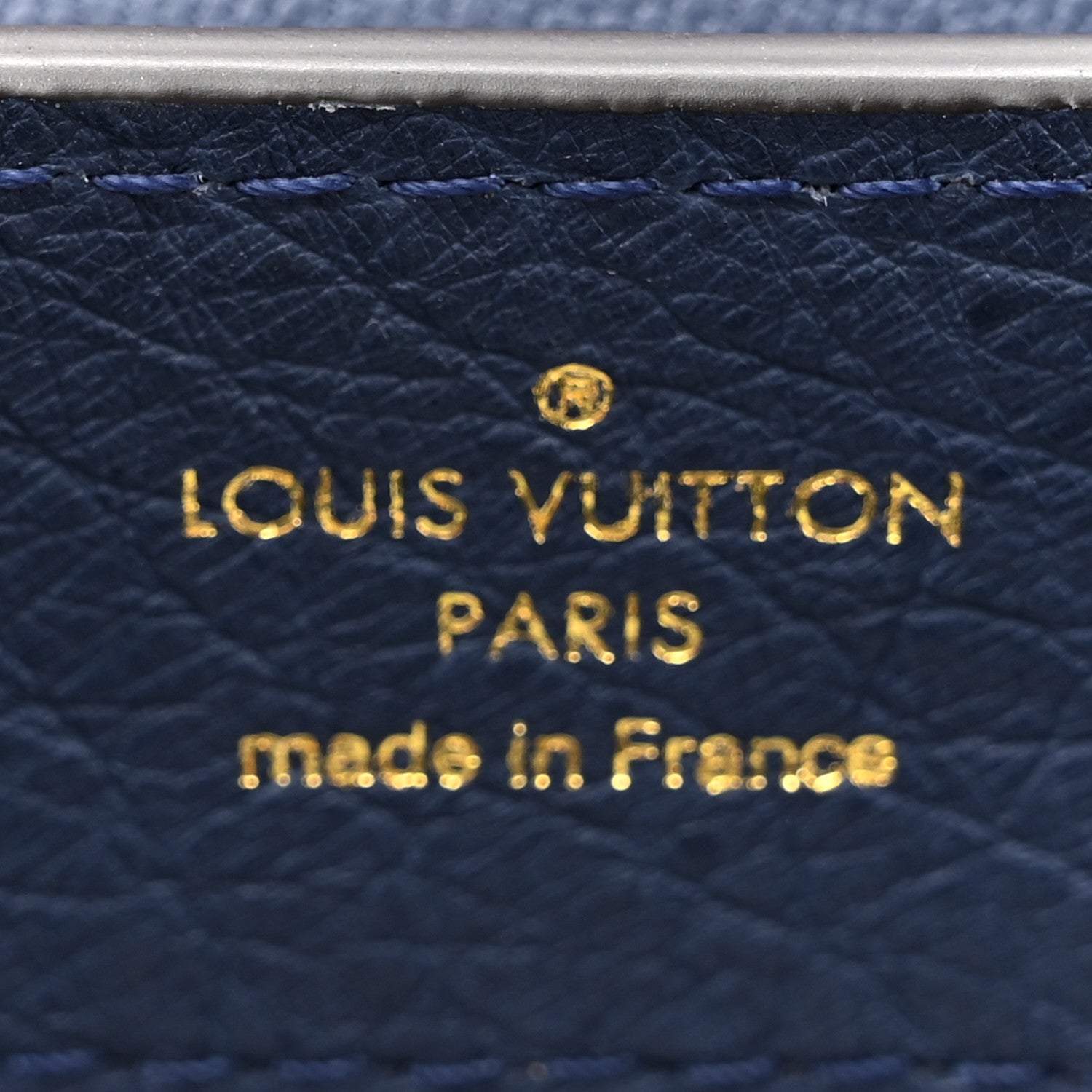 Louis Vuitton Ostrich Capucines Mini Indigo 7 of 10