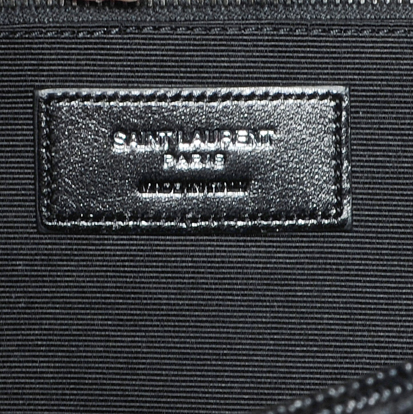 Grain de Poudre Matelasse Studded Large Monogram Satchel Black