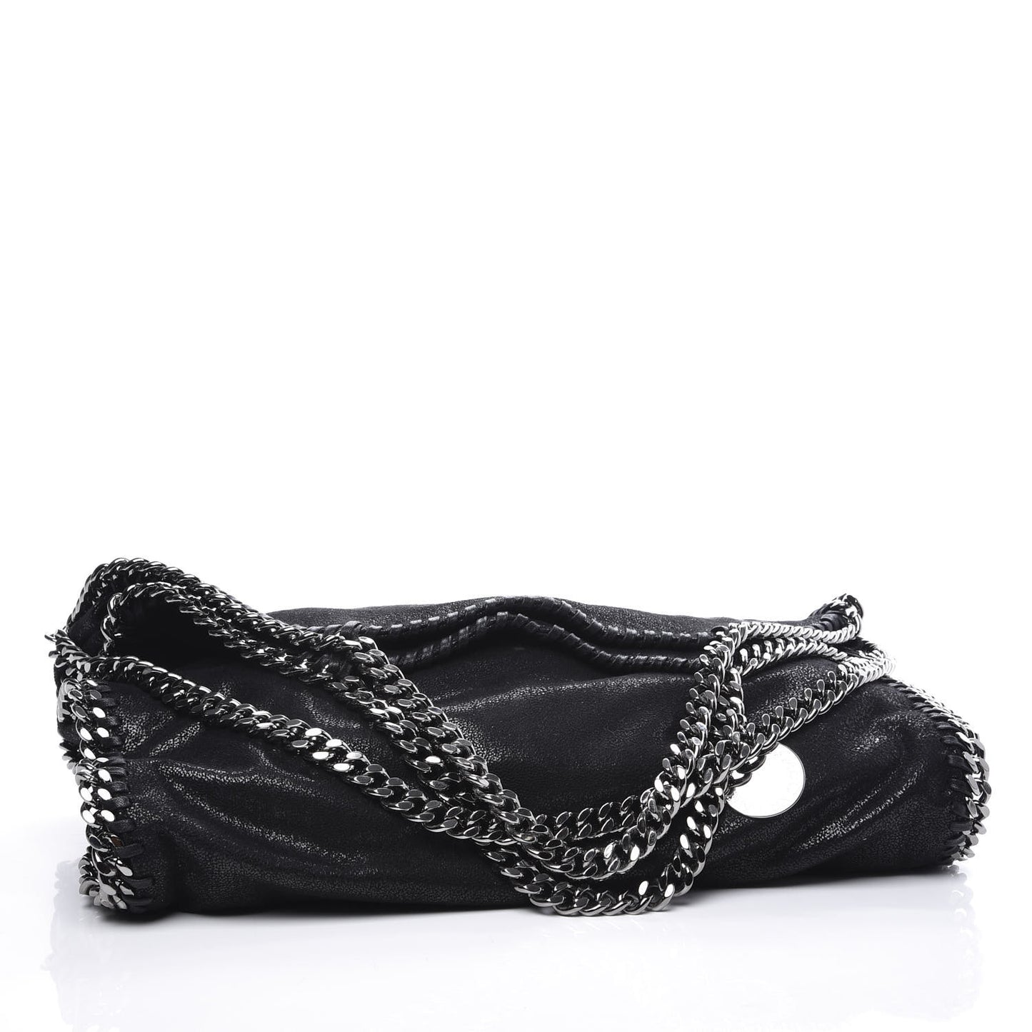 Shaggy Deer Falabella Fold Over Tote Black