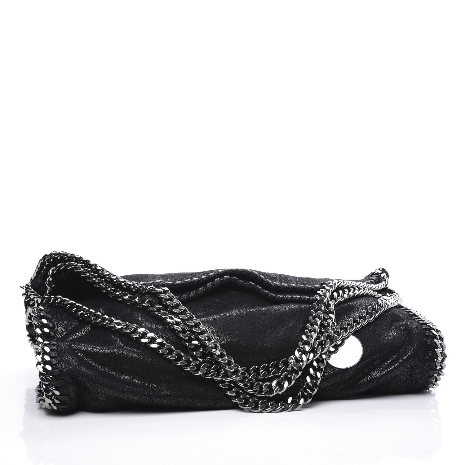 Stella McCartney Shaggy Deer Falabella Fold Over Tote Black 3 of 9