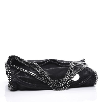 Stella McCartney Shaggy Deer Falabella Fold Over Tote Black 3 of 9