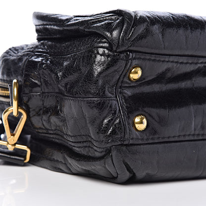 Prada Vitello Shine Bauletto Black 8 of 11