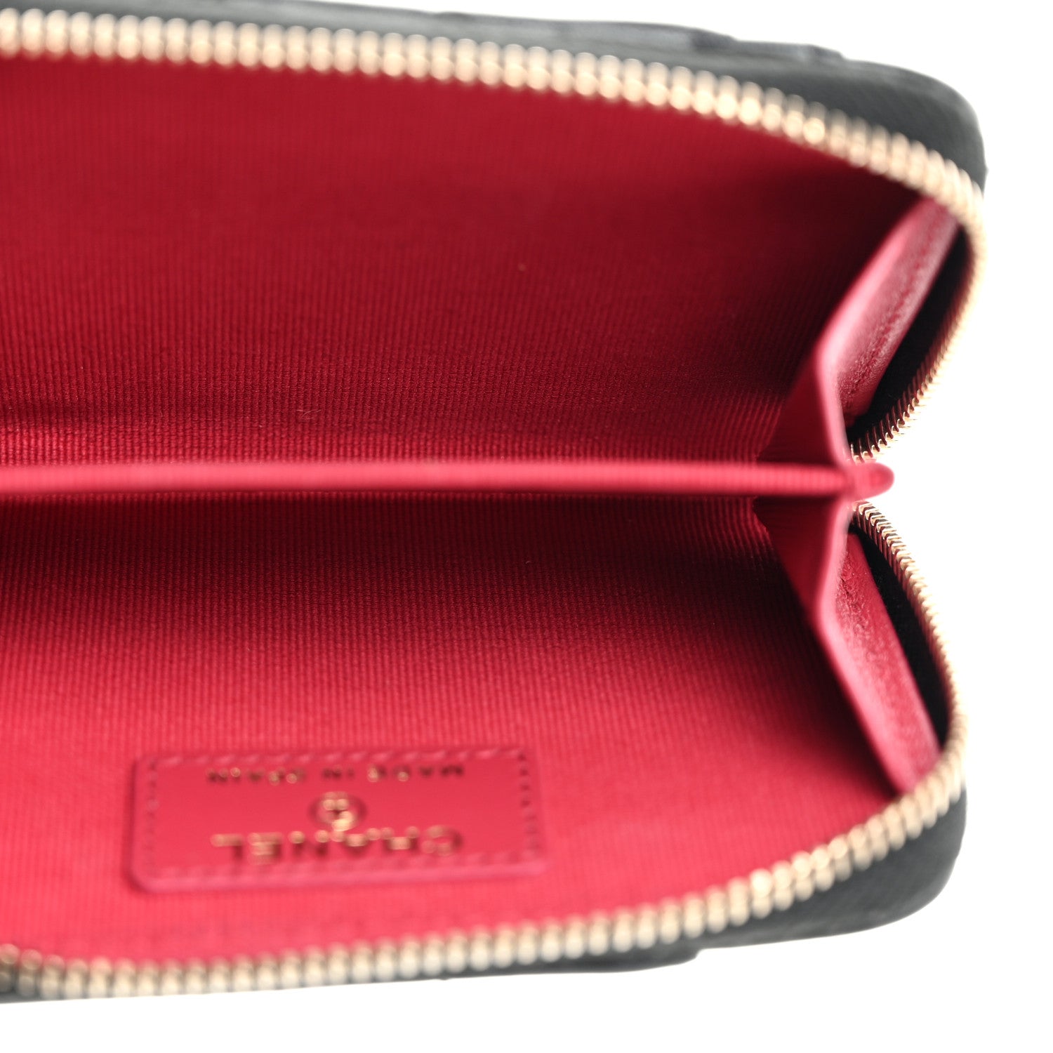 Chanel Lambskin Quilted Chanel 19 Vertical Zip Card Holder Wallet Black 5 of 8