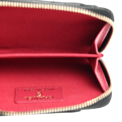 Chanel Lambskin Quilted Chanel 19 Vertical Zip Card Holder Wallet Black 5 of 8