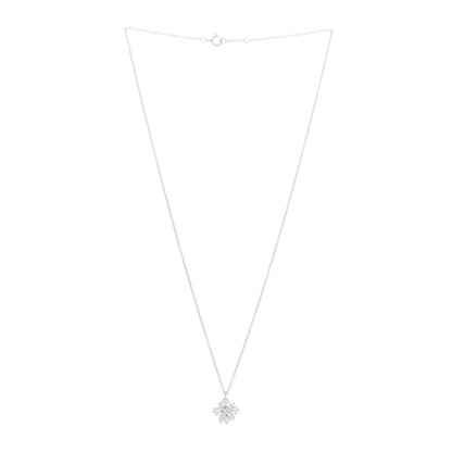 Tiffany Platinum Diamond Schlumberger Lynn Pendant Necklace 2 of 5