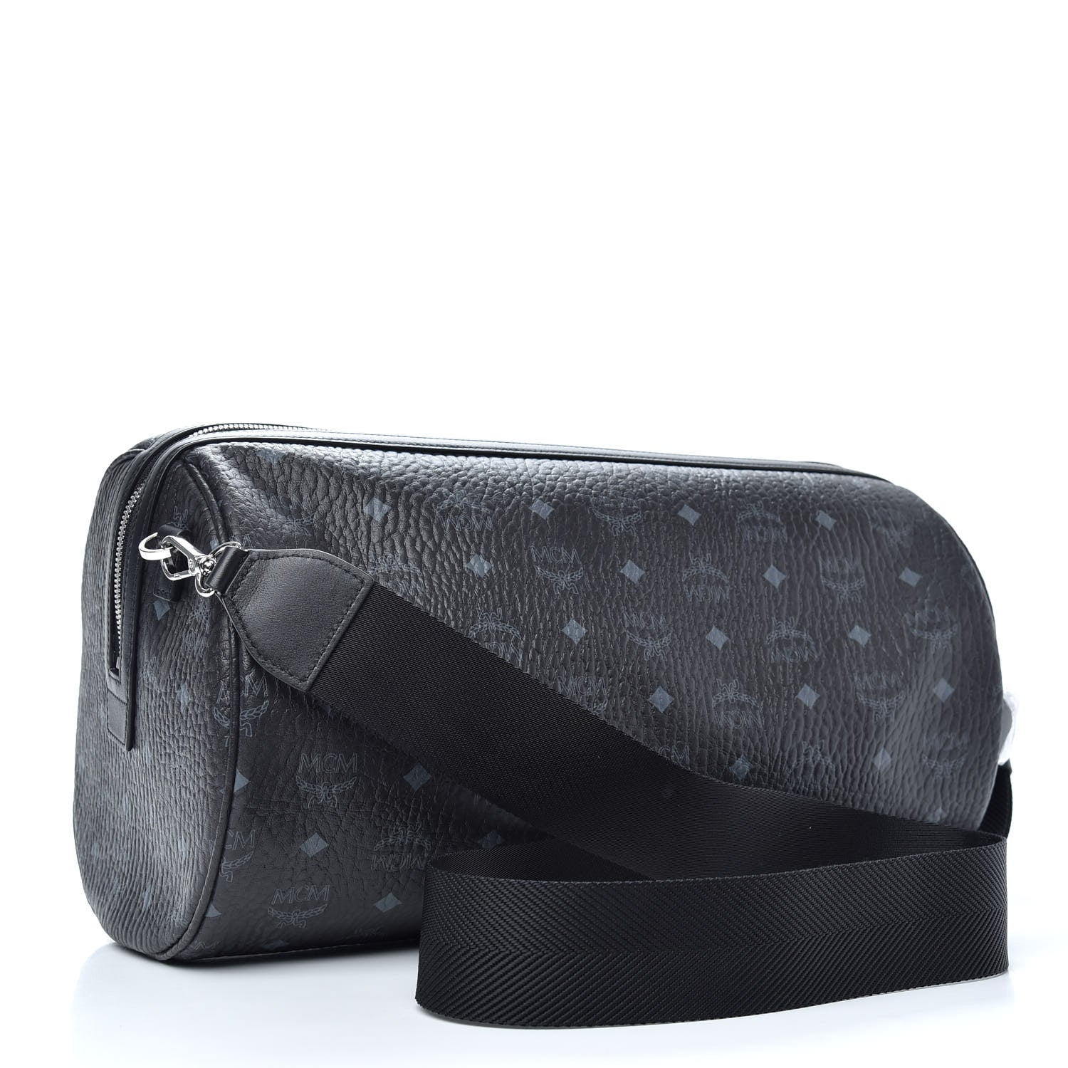 MCM Visetos Surf The Web Large Crossbody Black 2 of 8