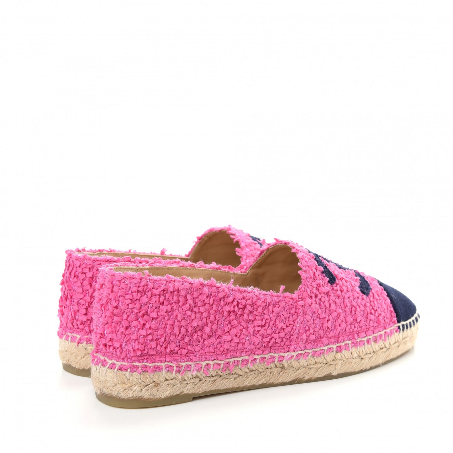 Tweed CC Espadrilles 41 Dark Pink Navy