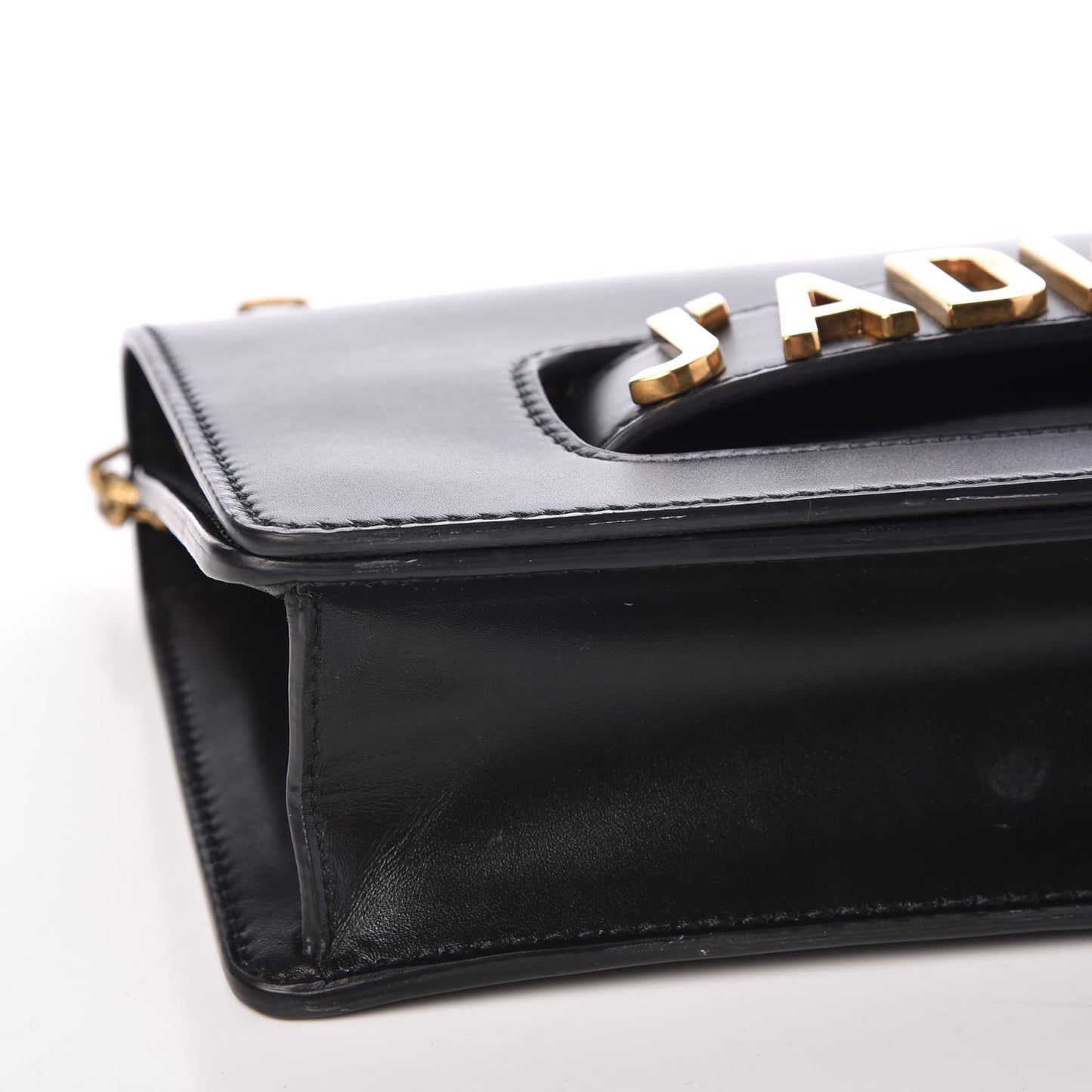 Calfskin J'Adior Chain Flap Bag Black