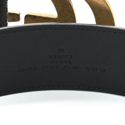 Gucci Textured Calfskin Double G 40mm Belt 75 30 Black 5 of 5