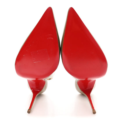 Christian Louboutin Patent Fleuve 100 Pumps 38.5 Grege 6 of 10