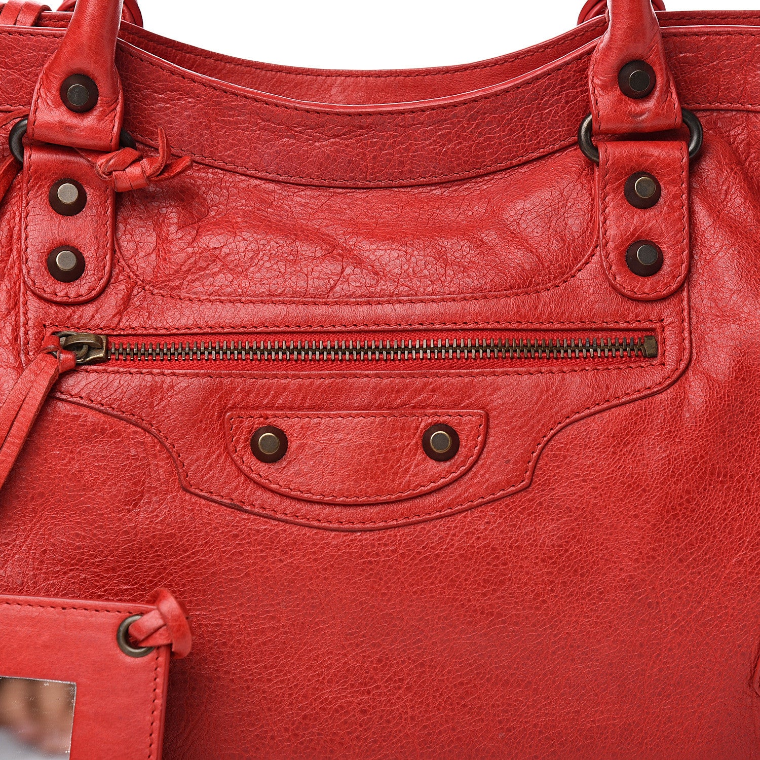 Balenciaga Agneau Classic Hardware City Rouge Coquelicot 9 of 9