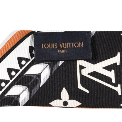 Louis Vuitton Silk Monogram LV Crafty Bi Color BB Bandeau Caramel Black 3 of 3