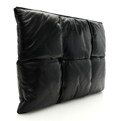 Bottega Veneta Calfskin Maxi Intrecciato Clutch Black 3 of 6