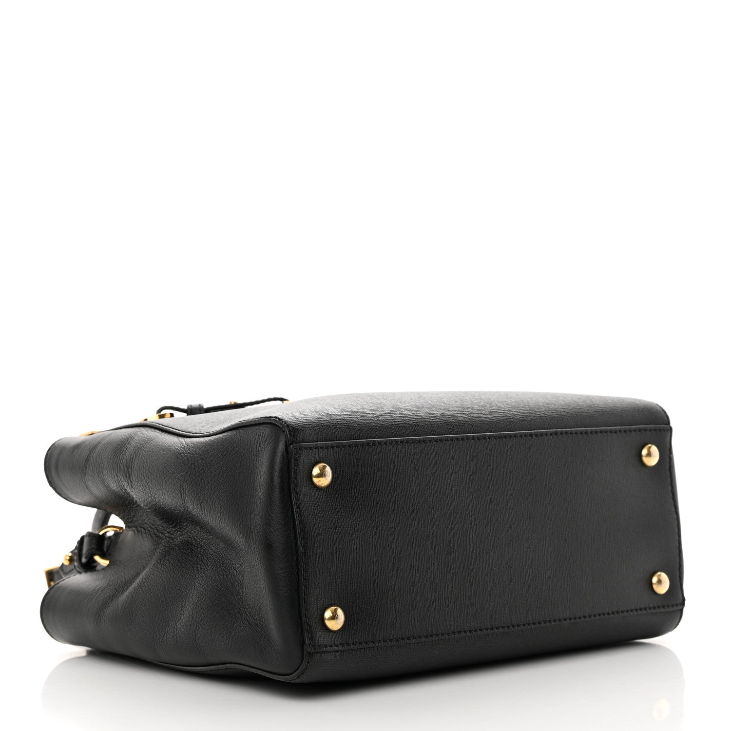 Fendi Vitello Elite Petite 2Jours Tote Black 4 of 17