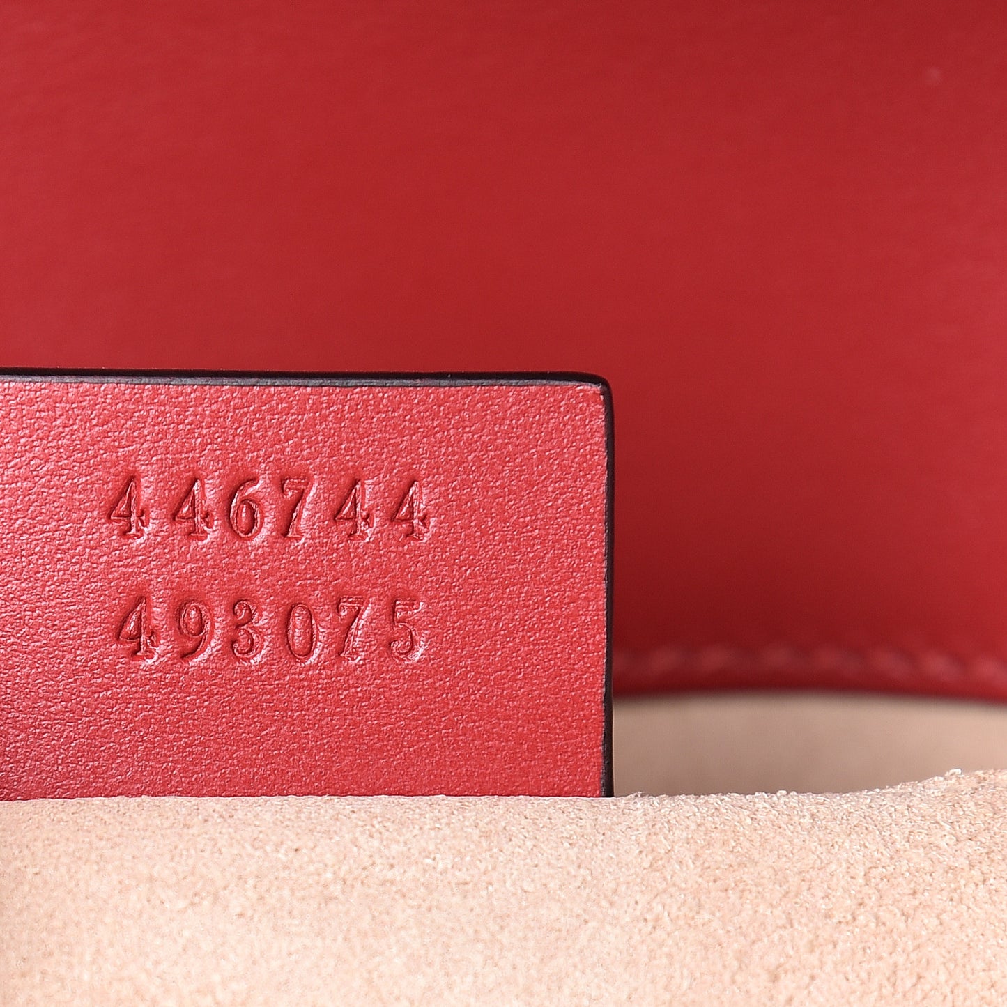 Calfskin Matelasse Mini GG Marmont Shoulder Bag Hibiscus Red