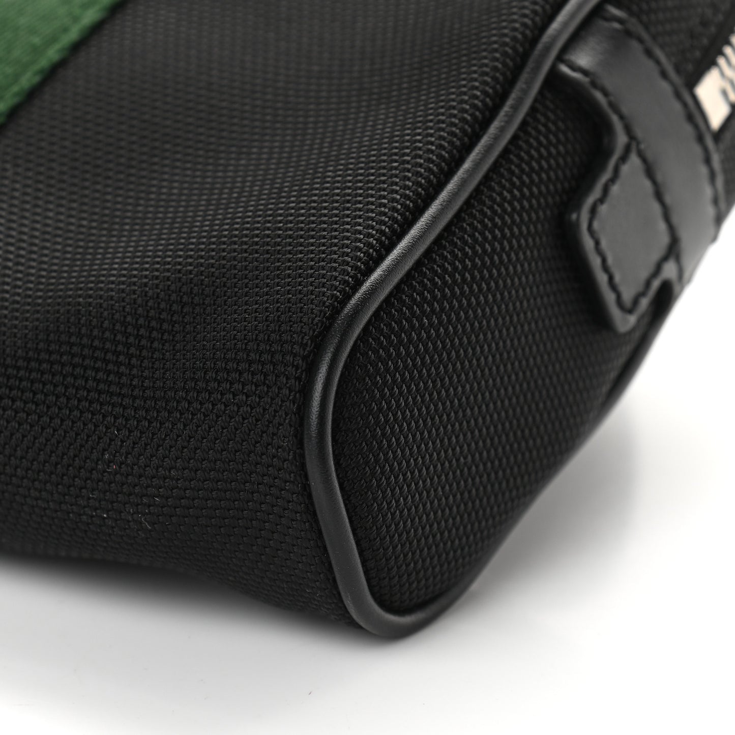 Canvas Web Slim Belt Bag Black