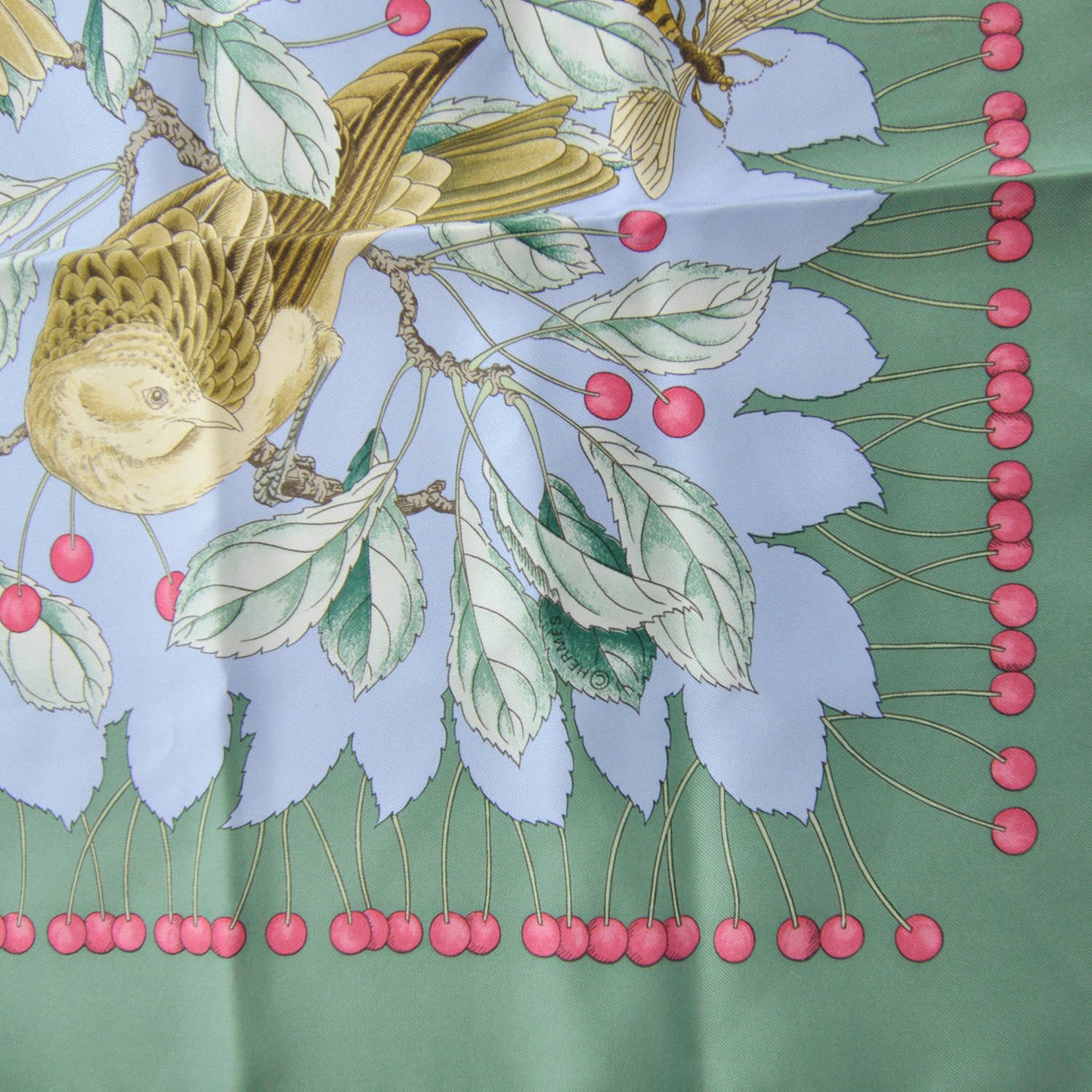 Silk Les Merises Scarf 90