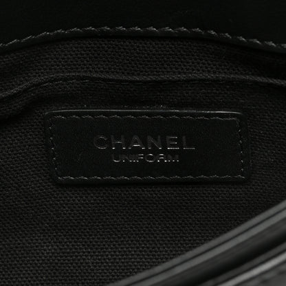 Chanel Calfskin Quilted CC Uniform Flap Belt Bag Black 6 of 10