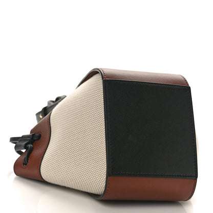 Loewe X Spirited Away Calfskin Textile Susuwatari Mini Hammock Shoulder Bag Havane Ecru 4 of 9