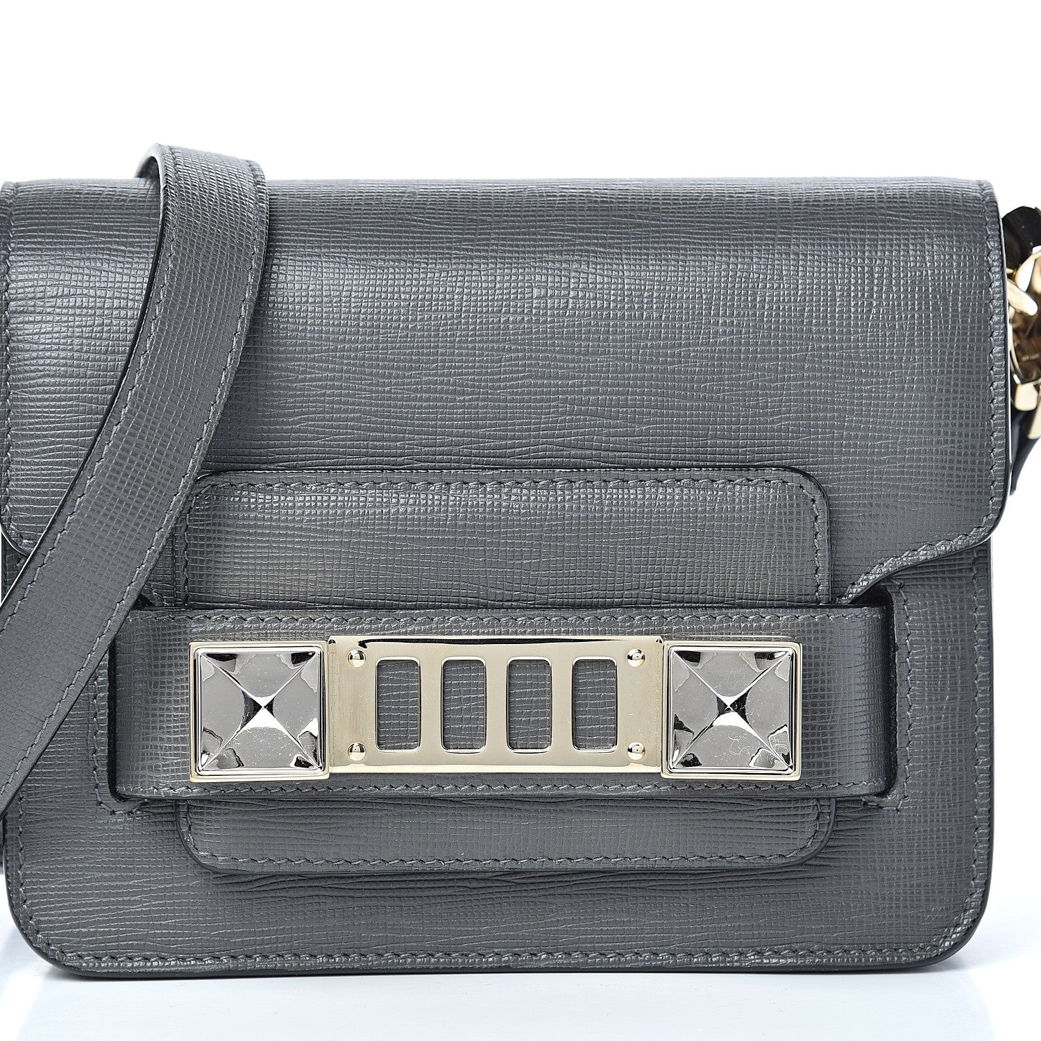 Proenza Schouler Linosa Tiny PS11 Classic Shoulder Bag Heather Grey 9 of 13
