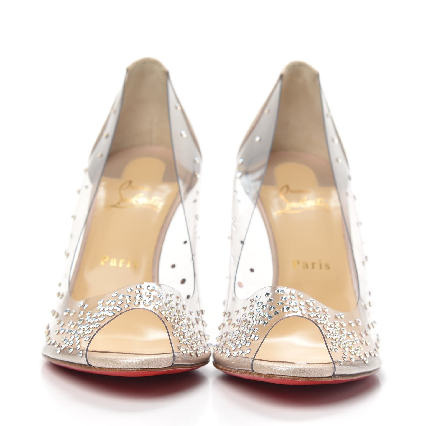 PVC Nappa Sucre Glace 85 Pumps 39.5 Nude