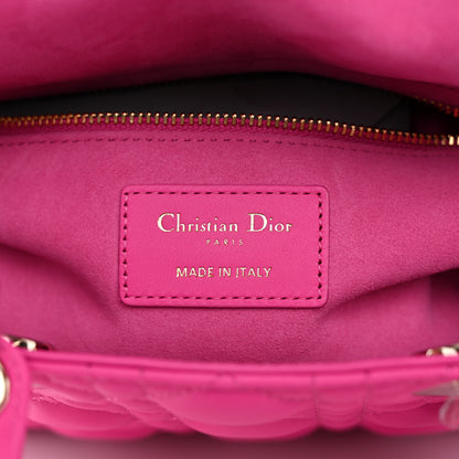 Christian Dior Lambskin Cannage Small My ABCDior Lady Dior Magenta 6 of 9