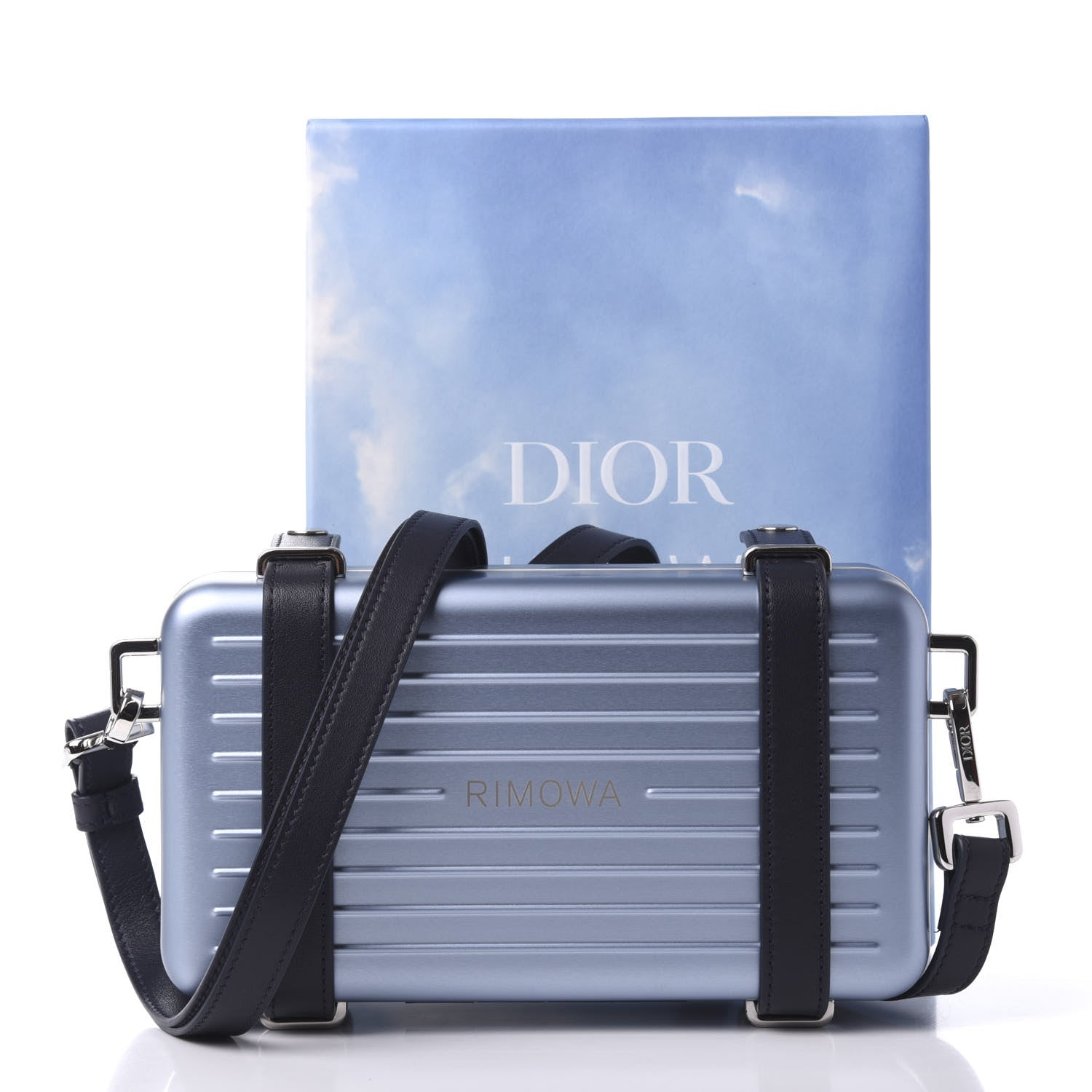 Christian Dior X RIMOWA Aluminum Personal Clutch On Strap Bleu 10 of 10