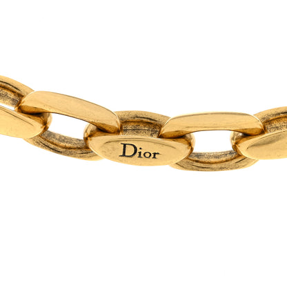 Christian Dior Metal Lucky Star Choker Necklace Aged Gold 5 of 5