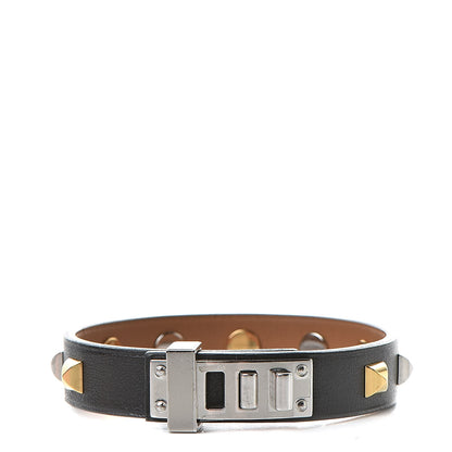 Hermes Swift Mini Dog Square Studded Bracelet T3 Black 1 of 7