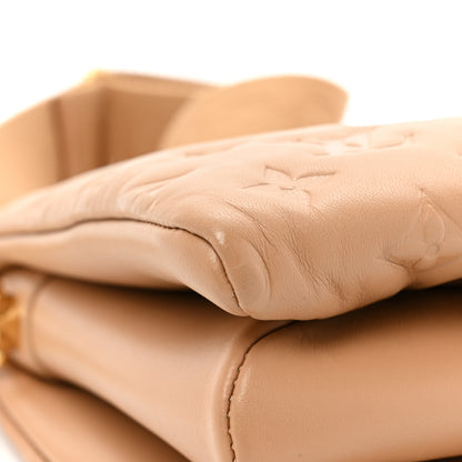 Louis Vuitton Lambskin Embossed Monogram Coussin PM Camel 11 of 15