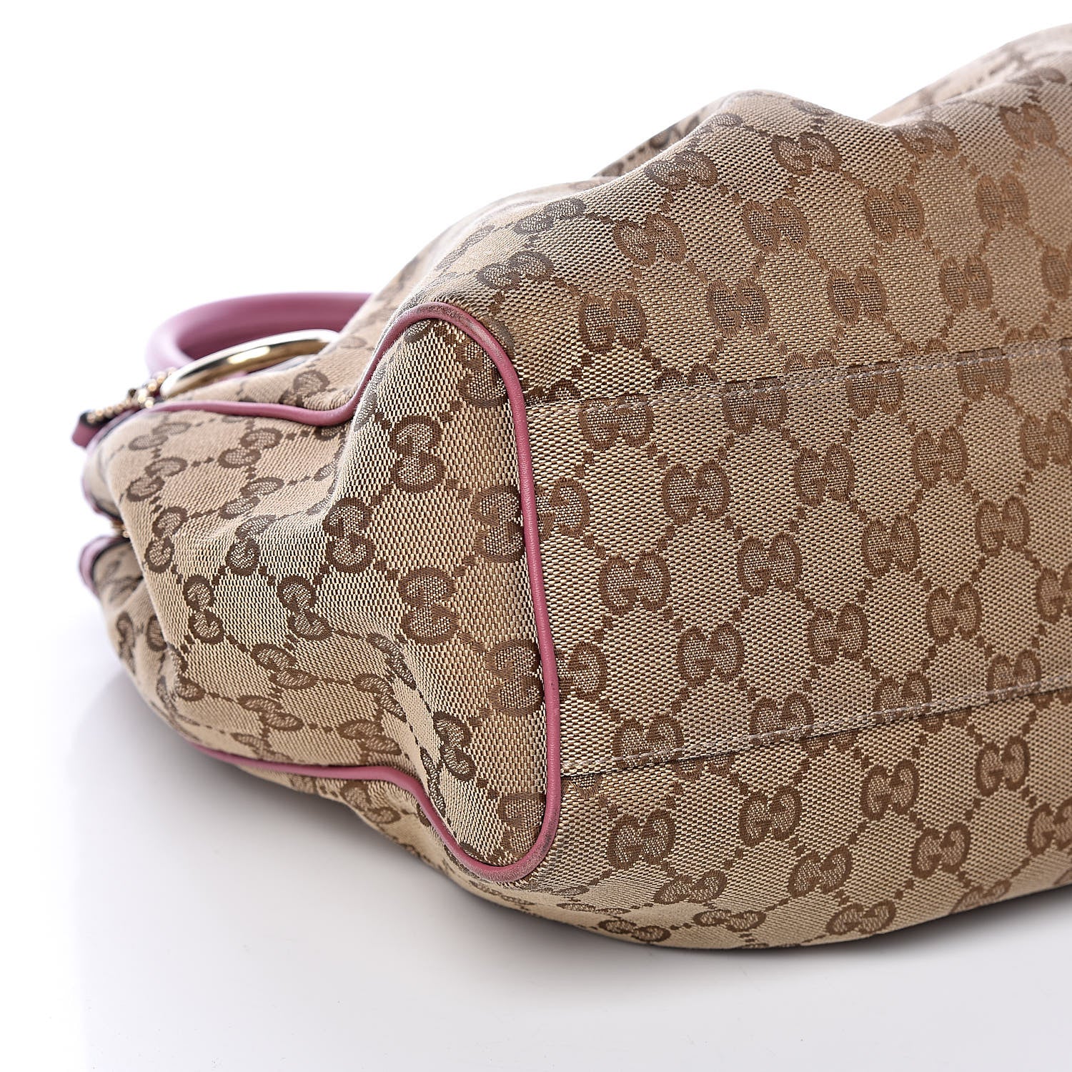 Gucci Monogram Margaux Calfskin Medium Sukey Tote Beige Ebony Vintage Rose 6 of 16