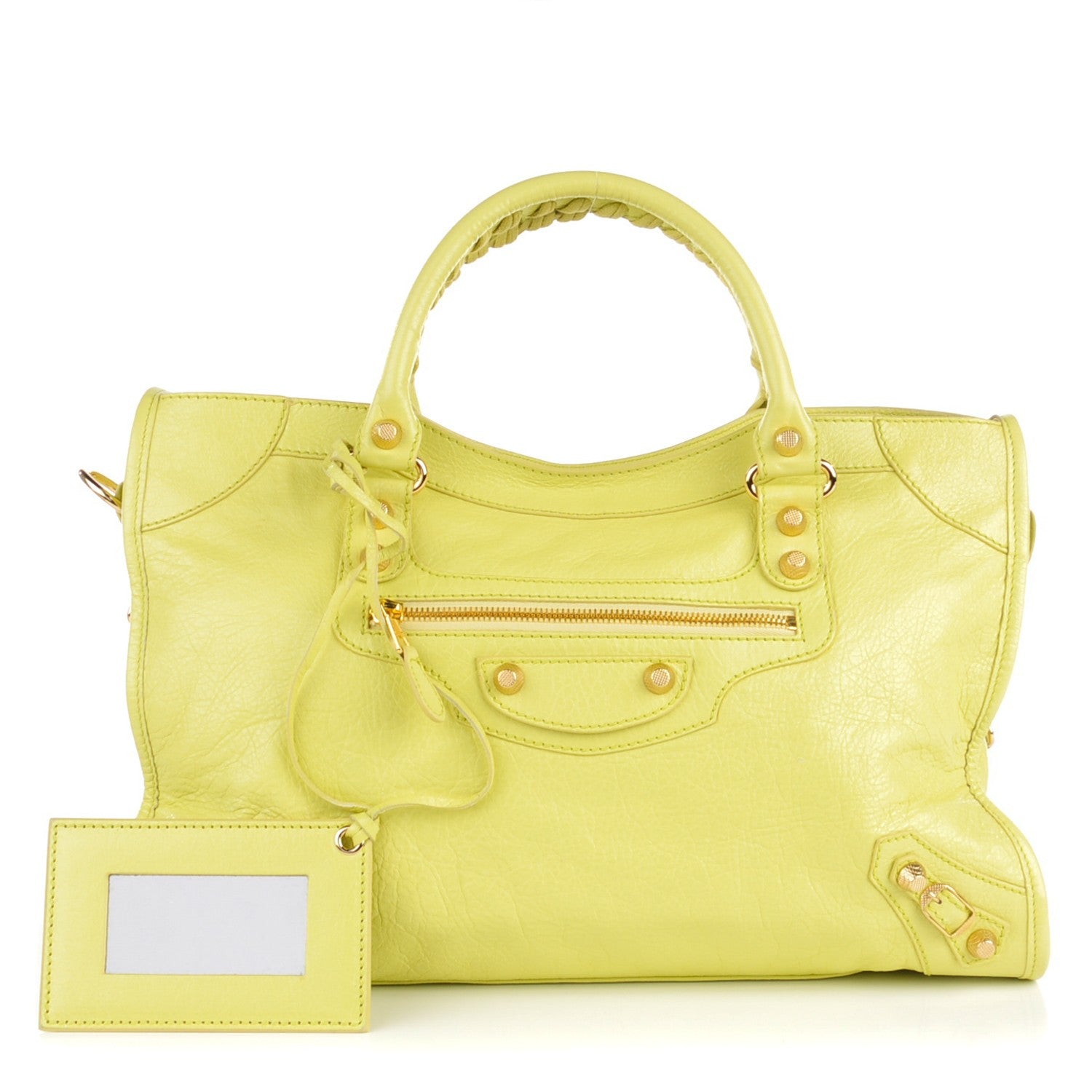 Balenciaga Agneau Giant 12 Gold Hardware City Jaune Citronnade 1 of 7
